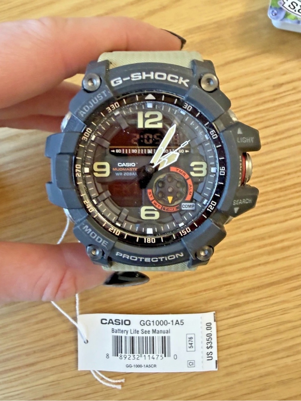 Casio G-Shock Mudmaster GG1000-1A5 Men’s Tactical Watch – New w/ Box, Tags